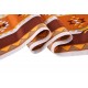 100% Silk Scarf, Extra-Large, Regal Horse and Carriage, Orange