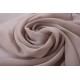 100% Silk Scarf, Oblong, Georgette, Solid Color, Beige