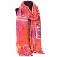 100% Ultrafine Wool Scarf, Oblong by Leisure, Red