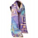 100% Ultrafine Wool Scarf, Oblong by Leisure, Purple