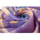 100% Ultrafine Wool Scarf, Oblong by Leisure, Purple