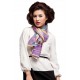 100% Ultrafine Wool Scarf, Oblong by Leisure, Purple