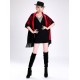 Blended Cashmere Shawl with Fringe Trim, Red & Black
