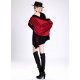 Blended Cashmere Shawl with Fringe Trim, Red & Black