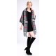 Blended Cashmere Shawl with Fringe Trim, British Plaid