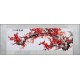 Grace Art, Extra Large, Oblong Asian Silk Embroidery Art Wall Hanging, Wide Format, Plum Blossom