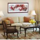 Grace Art, Extra Large, Oblong Asian Silk Embroidery Art Wall Hanging, Wide Format, Plum Blossom