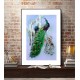 Grace Art, Large Asian Silk Embroidery Art Wall Hanging, Peacocks In Tree