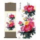 Grace Art Asian Wall Scroll, Beautiful Peony Bouquet