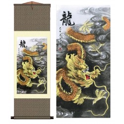 Grace Art Asian Wall Scroll, Dragon