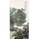 Grace Art Asian Wall Scroll, Autumn Mountain River