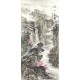 Grace Art Asian Wall Scroll, Beautiful Mountain River Scene
