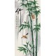 Grace Art Asian Wall Scroll, Set of 4, Plum Blossom, Orchid, Bamboo, and Chrysanthemum