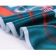 100% Silk Scarf, Extra-Large, Tags And Tassles, Blue-Green