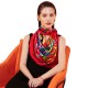 100% Silk Scarf, Extra-Large, Regal Retreat, Red
