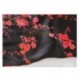 Grace Silk 100% Silk Mini Kimono, Plum Blossoms, Black
