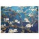 Grace Silk 100% Silk Mini Kimono, Plum Blossom Oil Painting, Teal