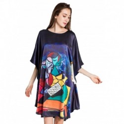 Grace Silk 100% Silk Nightgown, Picasso - Deux Personnages (La Lecture)