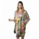 Grace Silk 100% Silk Nightgown, Lotus Heart, Multicoloured