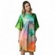 Grace Silk 100% Silk Nightgown, Love Bird Paradise, Multicolored