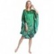 Grace Silk 100% Silk Nightgown, Plum Blossoms in Winter, Green