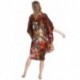 Grace Silk 100% Silk Nightgown, Phoenix Garden, Multicoloured