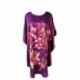 Grace Silk 100% Silk Nightgown, Winter Blossoms, Purple