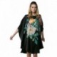 Grace Silk 100% Silk Nightgown, Hand Painted New Millennium Peony, Black/Yellow