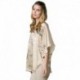 Grace Silk 100% Silk Nightgown/Tunic, Birds and Cherry Blossom, Beige