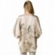 Grace Silk 100% Silk Nightgown/Tunic, Birds and Cherry Blossom, Beige