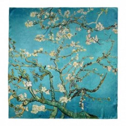 100% Silk Scarf, Large, Vincent van Gogh, Almond Blossom