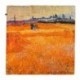 100% Silk Scarf, Large, Vincent van Gogh, Arles View from the Wheat Fields