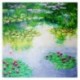 100% Silk Scarf With Hand Rolled Edges, Large, Claude Monet, Water Lilies