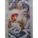 Grace Art Asian Wall Scroll, Carp Jumping into the Dragon Gate