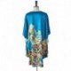 Grace Silk 100% Silk Nightgown, Mountain River Village, BlueGreen