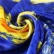 100% Silk Scarf, Oblong, With Hand Rolled Edges, Vincent van Gogh, The Starry Night