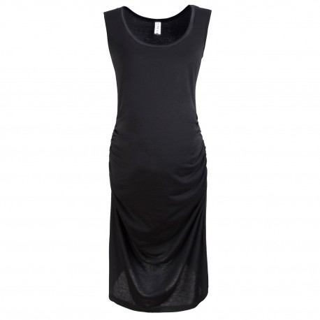 Sleeveless Maternity Dress, Black